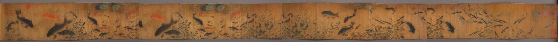 VINTAGE CHINESE PAINTING/ALBUMN: Total panels- (16) Sight of each panel- 8" x 11"