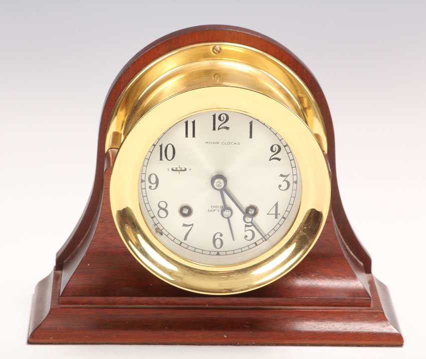 CHELSEA SHIP'S CLOCK: Height- 7 1/4"