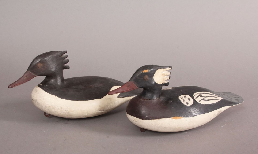 LOT OF (2) DELBERT "CIGAR" DAISEY DECOYS: Length- 11 3/4", 12"