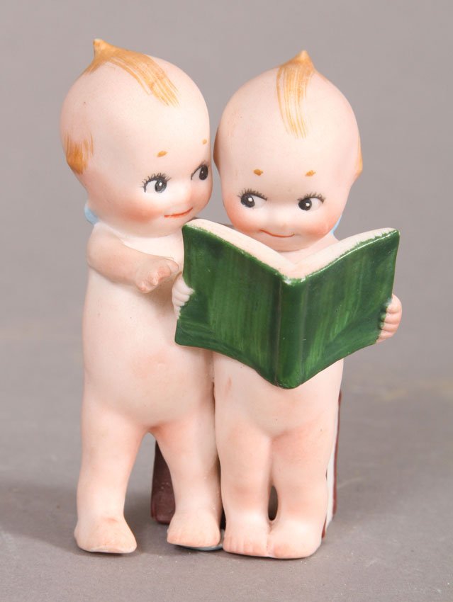 VINTAGE BISQUE KEWPIE: Height- 3 1/2"
