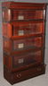 MAHOGANY IDEAL RAISED PANEL STACKING BOOKCASE