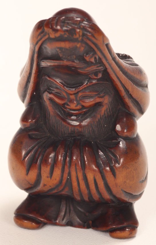 EARLY GARAKU SCHOOL, NETSUKE: 18th century Length- 2 1/8"