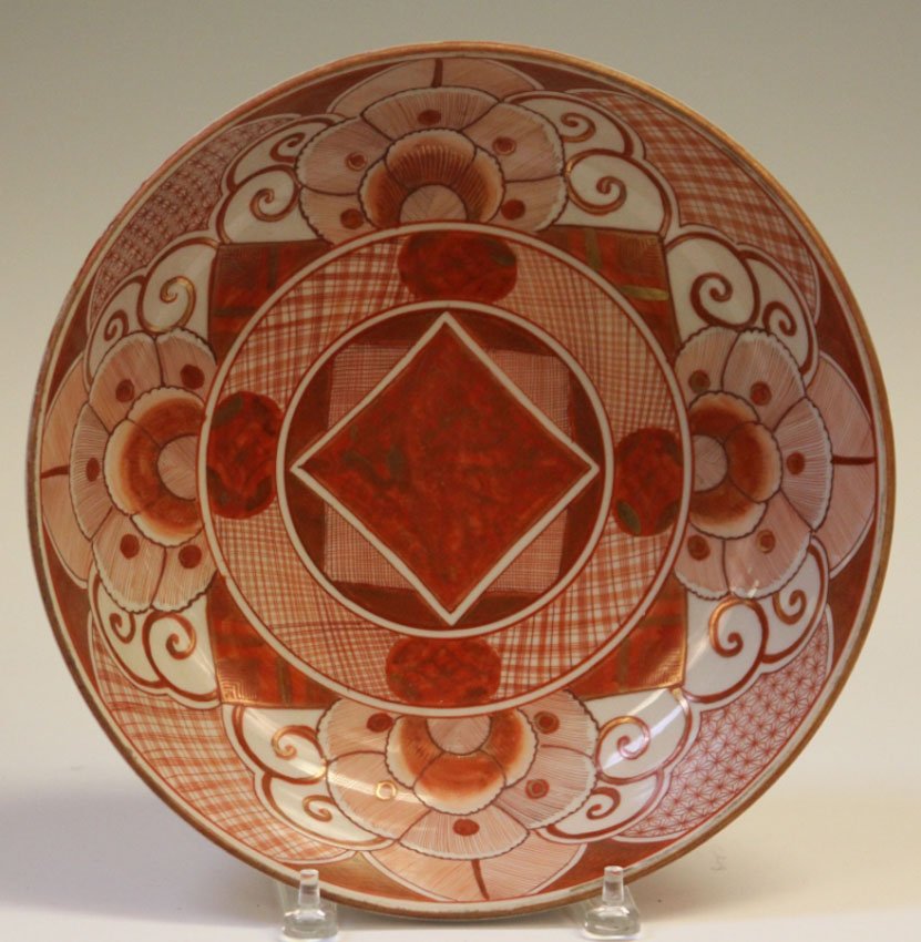 JAPANESE SATSUMA BOWL, 19TH CENTURY: signed on bottom Diameter- 12 1/4"