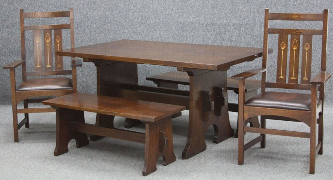 STICKLEY OAK DINING ROOM SET