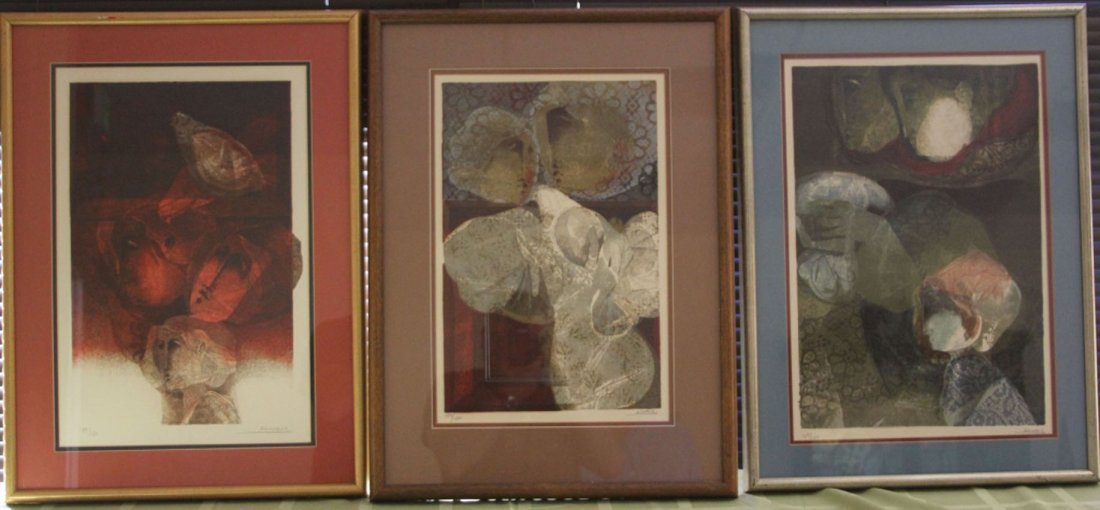 SET OF (6) ALVAR LITHOGRAPHS, PENCIL SIGNED: Sight- 13 1/8" x 20" Overall- 19 1/4" x 26 1/2"