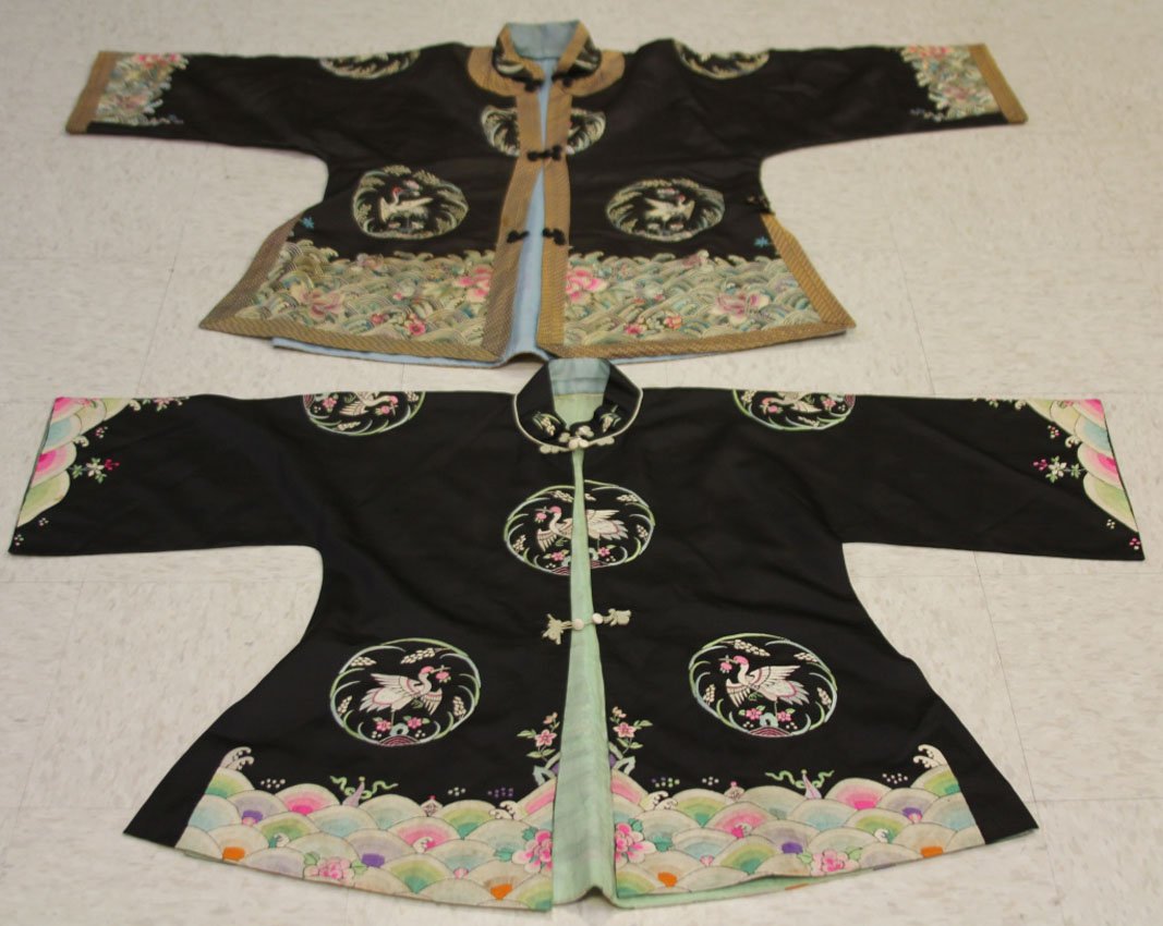 LOT OF (2) CHINESE SILK ROBES: â€¦..