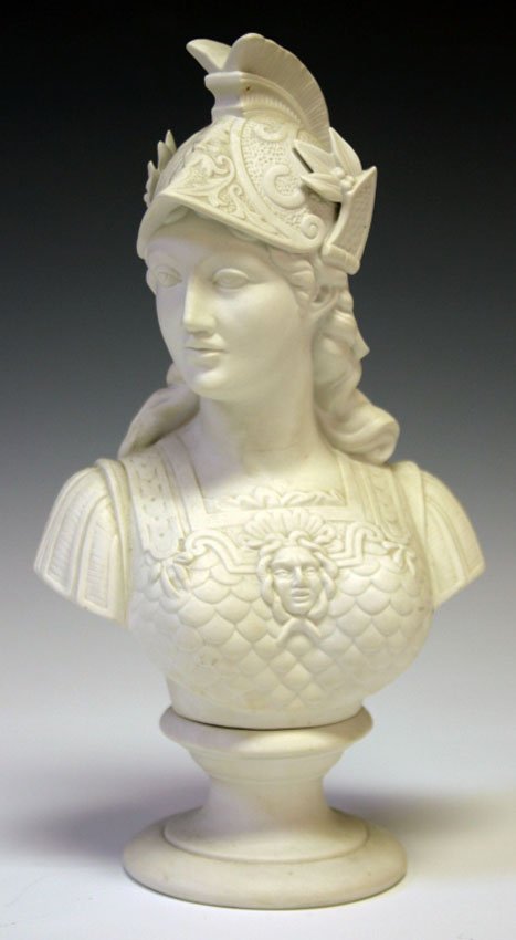 EARLY 20TH CENTURY PORCELAIN FIGURE OF WARRIOR: Height- 13 1/2"