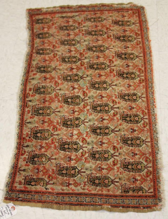 SENNEH TRIBAL CARPET: Overall- 1'8" x 3'5"