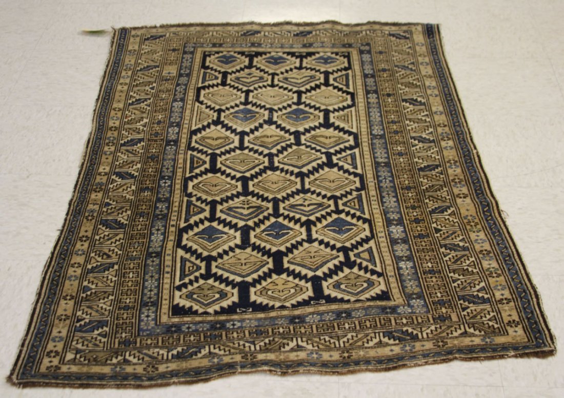 KUBA TRIABAL CARPET: Overall- 3'3" x 4'7"