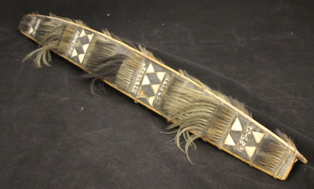 INDONESIAN SULAWESI SHIELD, TORAJA: Length- 40 3/4"
