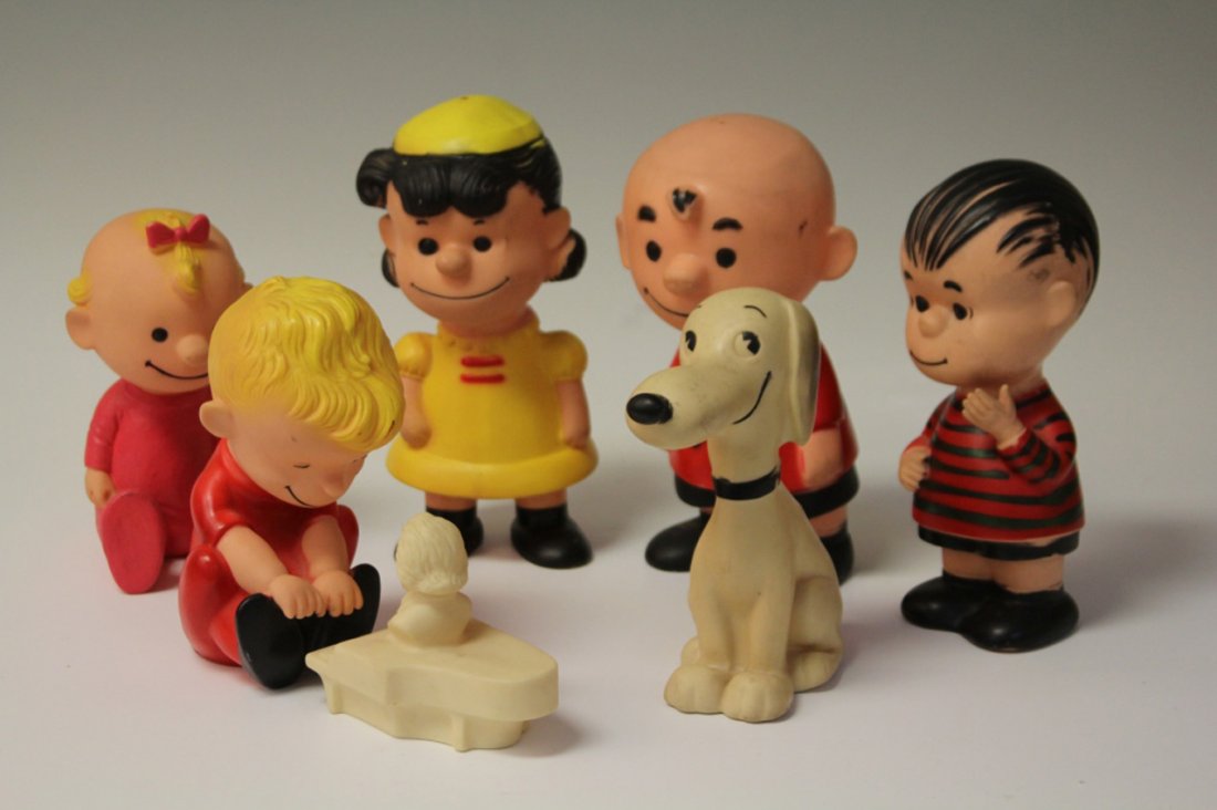 UNITED FEATURE SYNDICATE, LATE 1950'S: Lot of (7) PEANUTS GANG