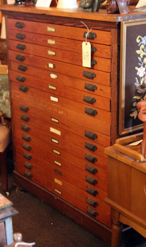 VICTORIAN MAP FILE CABINET (1 of 1)