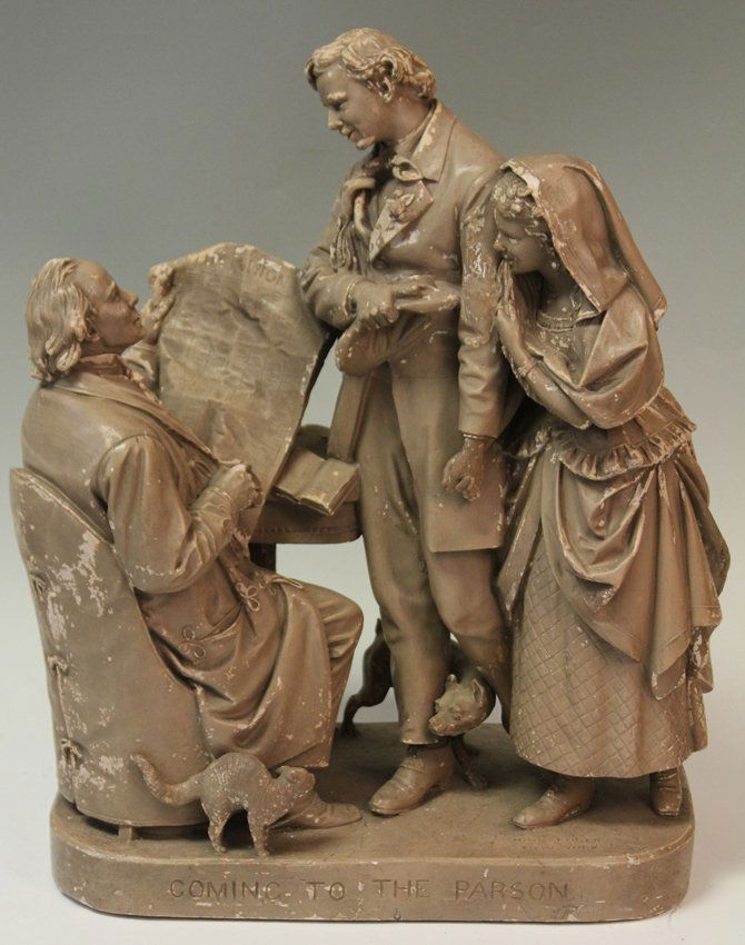 JOHN ROGERS FIGURAL SCULPTURE, 19TH CENTURY (1 of 1)