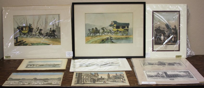 LOT OF (13) ARCHITECTURAL PLATES, OTHER: includes- Johnson and Ward, Samuel and Nathaniel Buck