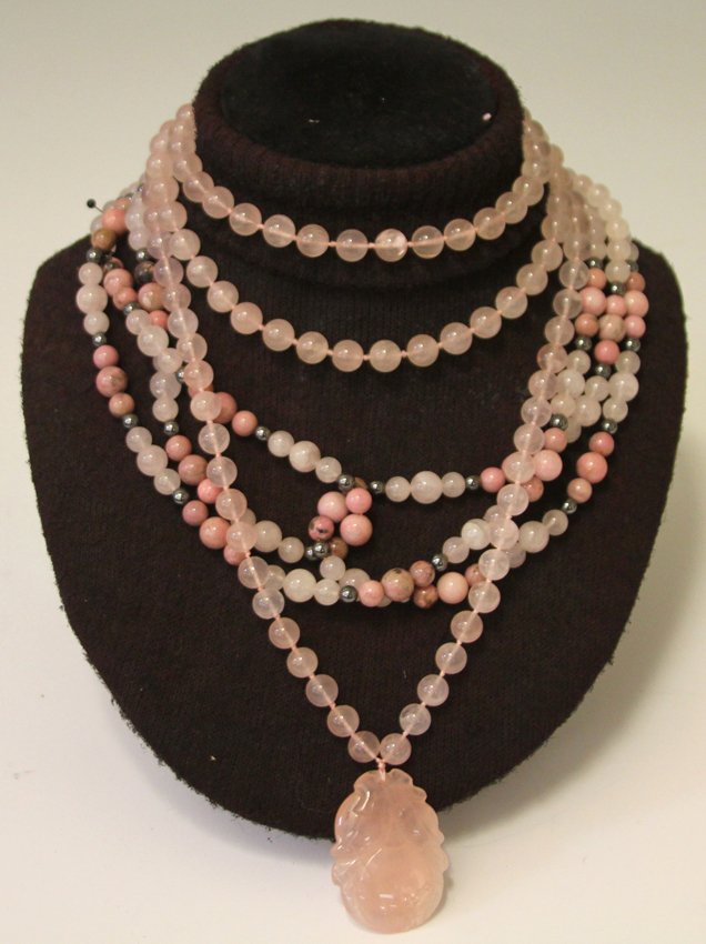 ROSE QUARTZ NECKLACE: ...