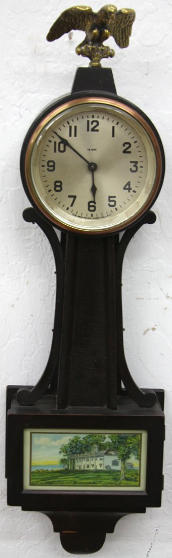 NEW HAVEN "WILLIS" BANJO CLOCK (12 DAY) CIRCA 1929: .
