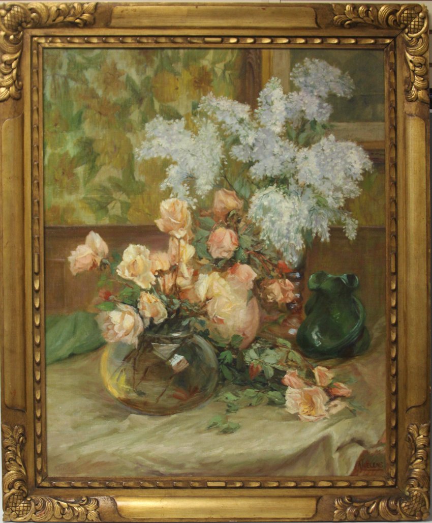 ALEXANDRE TIELENS (1859-1959), OIL ON CANVAS (1 of 3)