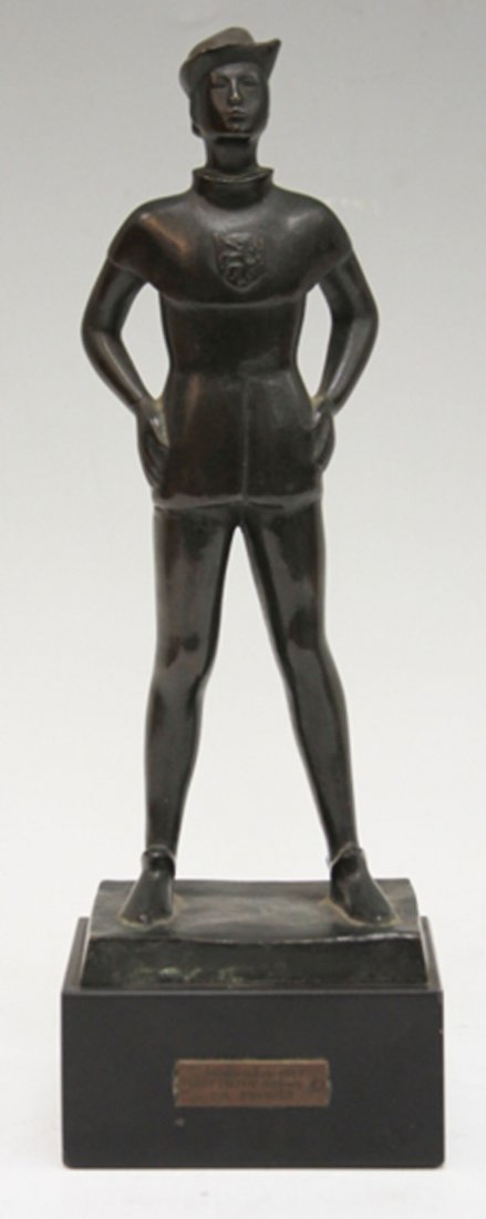 VINTAGE BRONZE STATUE, YUL BRYNNER (1 of 2)