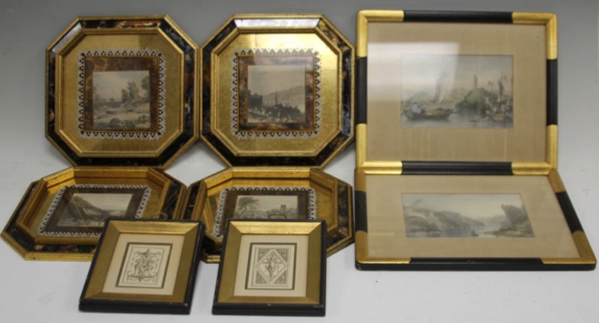 LOT OF (8) VINTAGE DECORATIVE FRAMES (1 of 1)
