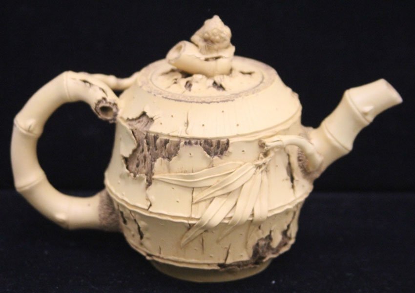 CHINESE FIGURAL CLAY TEAPOT (1 of 1)
