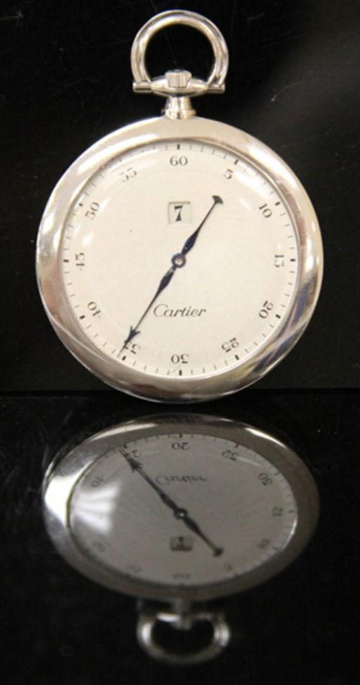 Vintage Cartier Platinum Jump Hour Pocket Watch Apr 10 2016 Robert Slawinski Auctioneers Inc In Ca