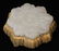 QING DYNASTY WHITE JADE CARVING- GILT BUCKLE - 3