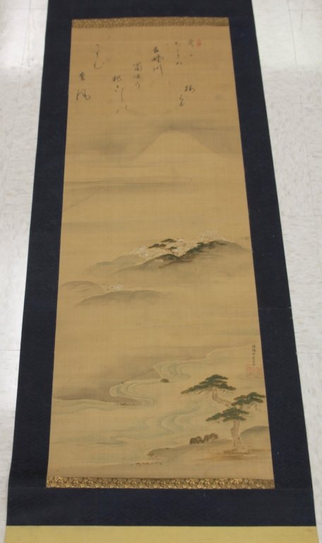 LOT OF (3) JAPANESE SCROLLS, 19TH CENTURY (1 of 8)
