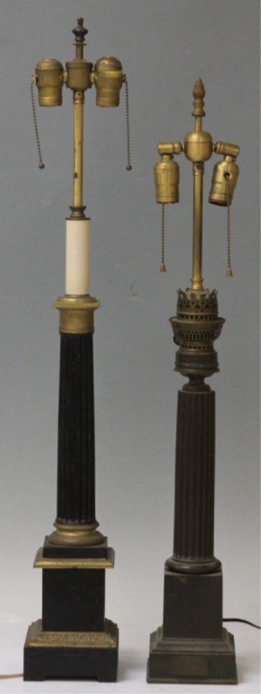 LOT OF (2) FRENCH EMPIRE TABLE LAMPS (1 of 2)