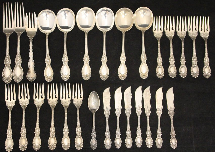 STERLING SILVER FLATWARE, (28) PCS. (1 of 4)