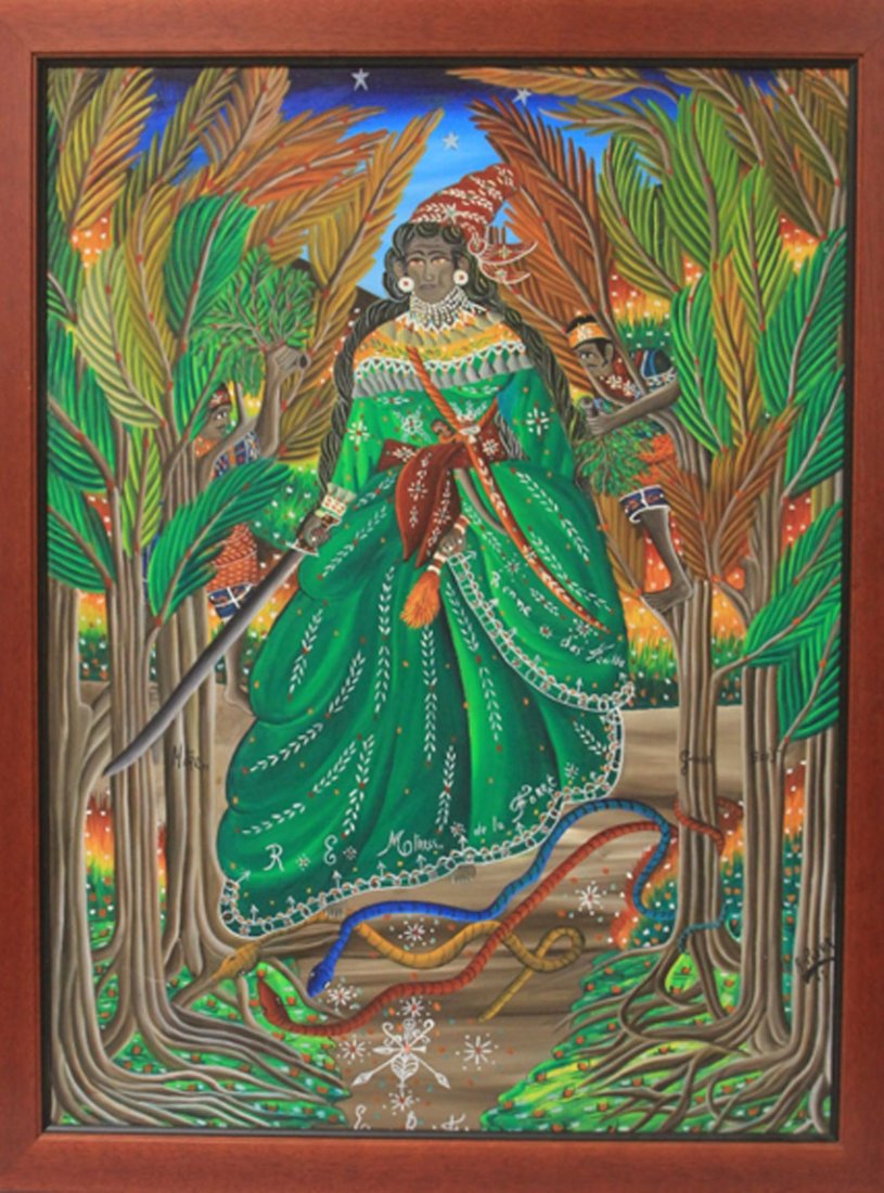 A. PIERRE, HAITIAN ARTWORK, OIL ON CANVAS (1 of 3)
