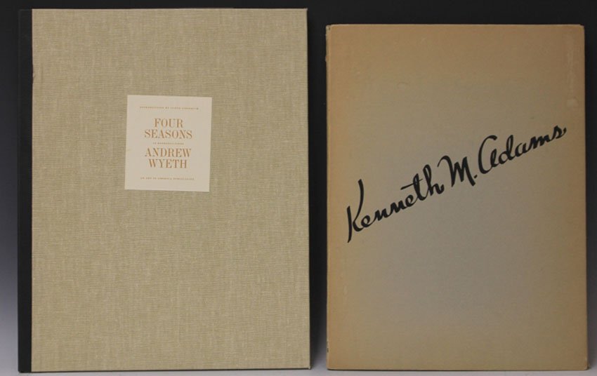 LOT OF (2)- ANDREW WYETH & KENNETH M. ADAMS (1 of 9)