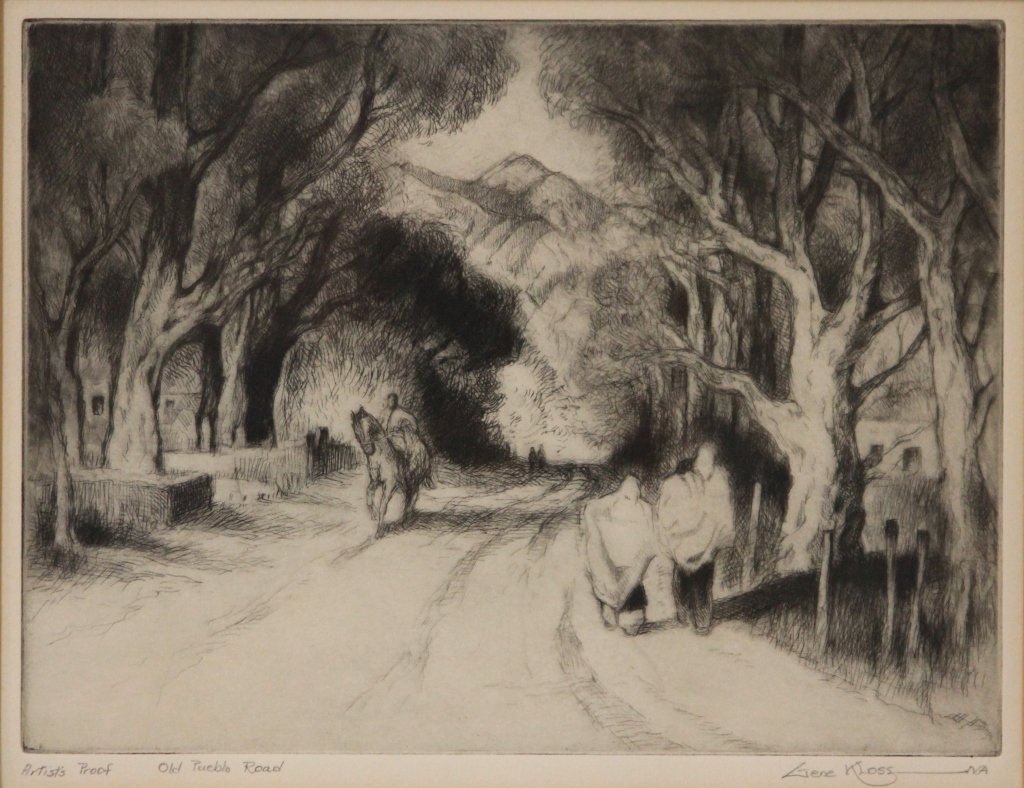 GENE KLOSS, DRYPOINT- OLD PUEBLO ROAD (1 of 4)
