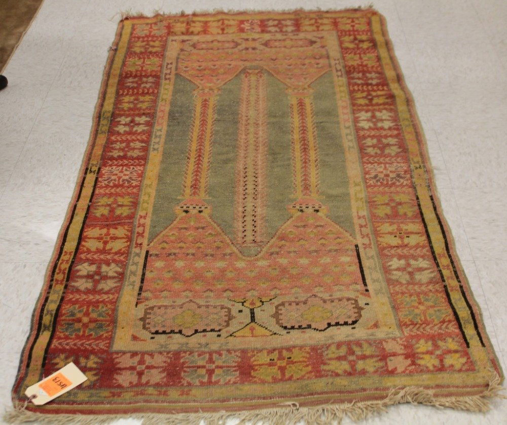 ANTIQUE TRIBAL PRAYER CARPET (1 of 3)