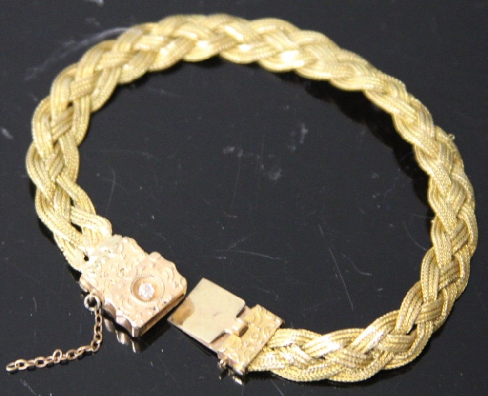 LADY'S 14KT DIAMOND BRACELET (1 of 2)