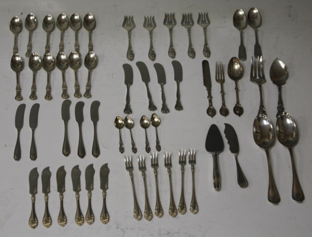 LOT OF (53) STERLING SILVER FLATWARE (1 of 7)