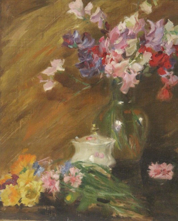 LATE 19TH CENTURY STILL LIFE, OIL ON CANVAS (1 of 5)