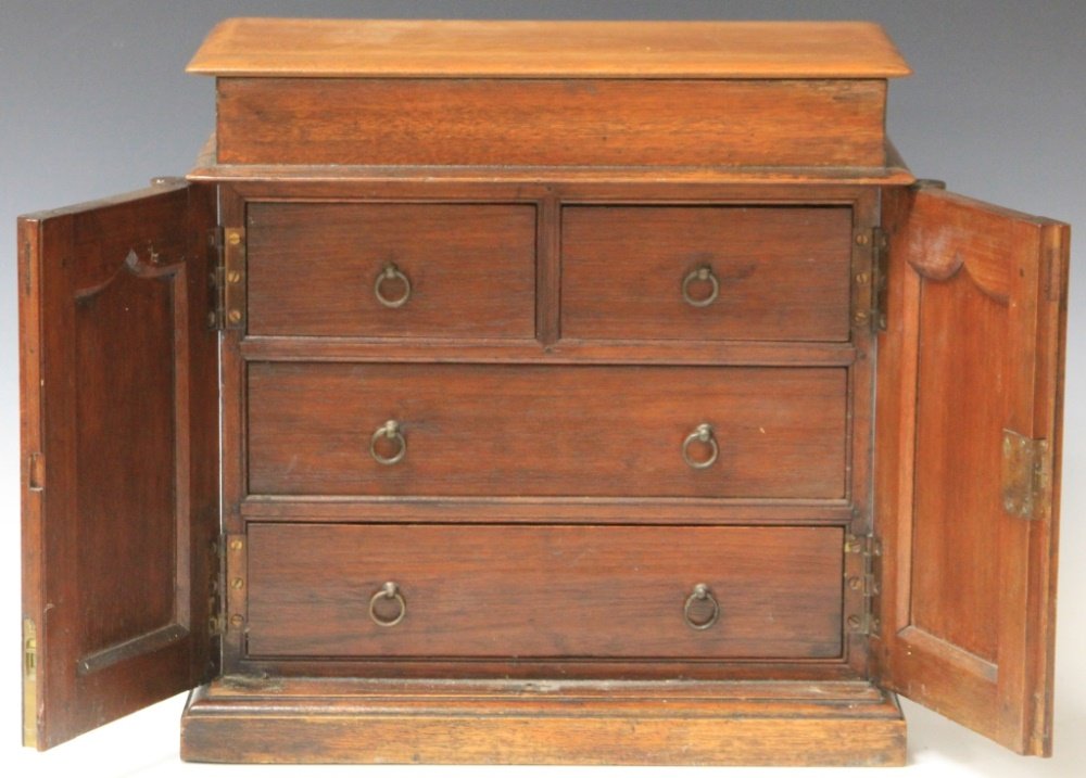 19TH CENTURY MAHOGANY JEWELRY DRAWER: Height- 13 3/4" Width- 14"