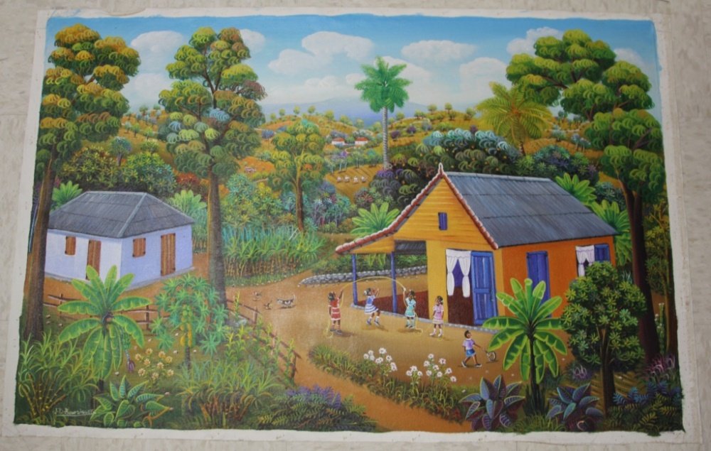 LOT OF (2) JEAN DAVID BOURSIQUOT (b. 1949), O/C: Sight- 25" x 37", 32" x 41"