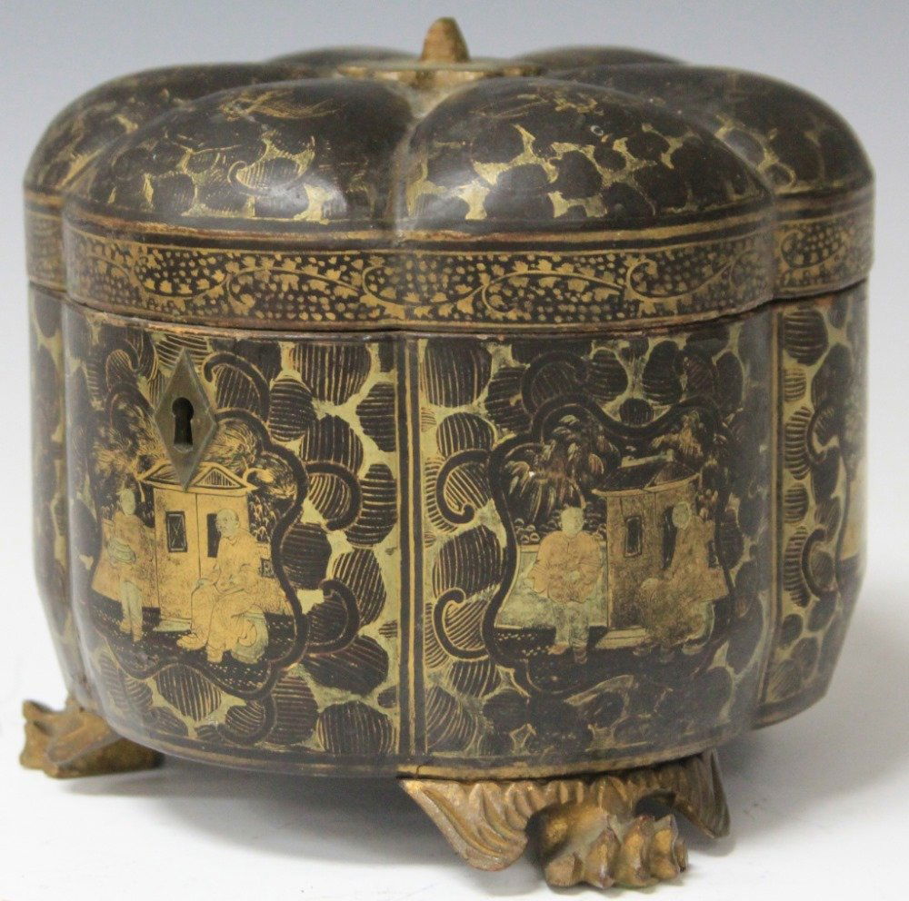 LATE 18TH CENTURY CHINESE EXPORT TEA BOX (1 of 3)