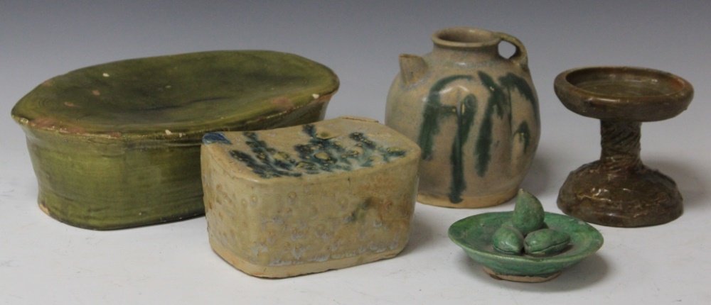 LOT OF (5) SONG AND HAN DYNASTY POTTERY: Heights- 4" - 5" Lengths- 5 3/4" - 9 3/4"