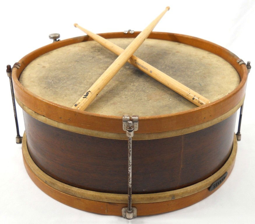 32 Vintage Wooden Snare Drum Sep 14, 2011 Paige Auction in OR