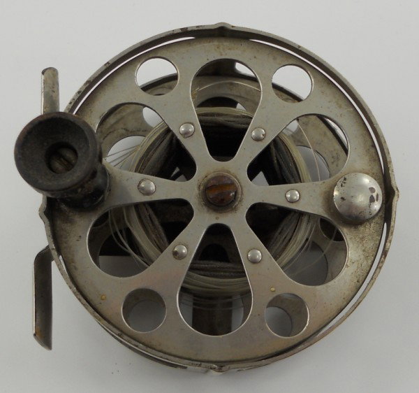 Hazel Home Art and Antiques Wausau, Wisconsin: A.F. Meisselbach Mfg. Co. Tripart 80 yard casting reel #580