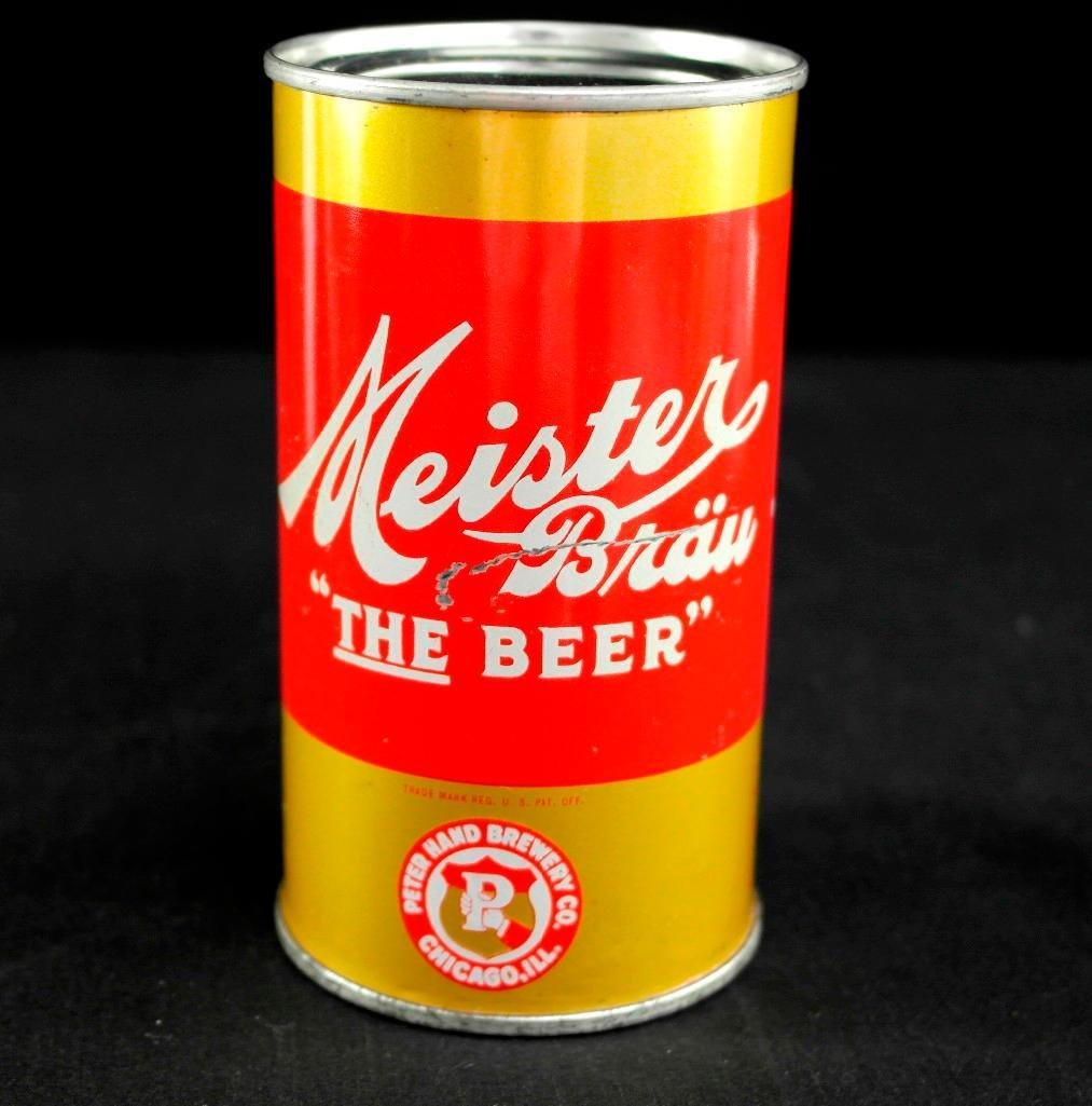 Meister Brau Opening Instruction Flat Top Beer Can