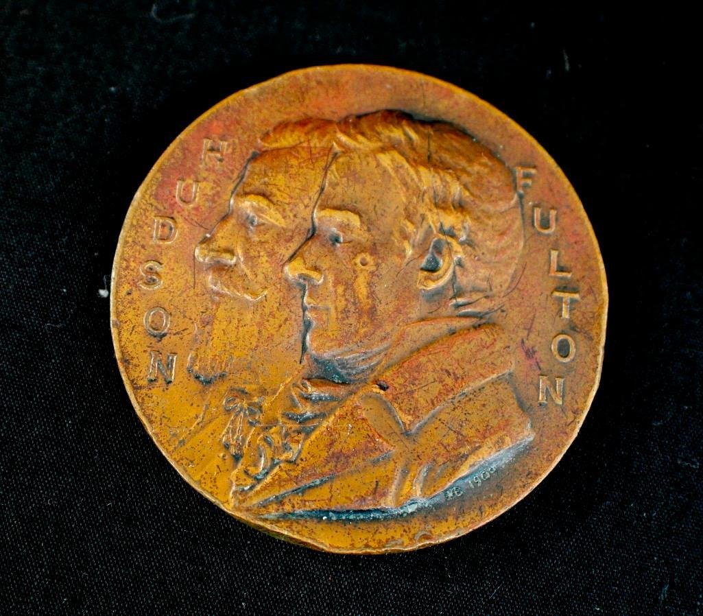 1909 HudsonFulton Celebration Commemorative Bronze