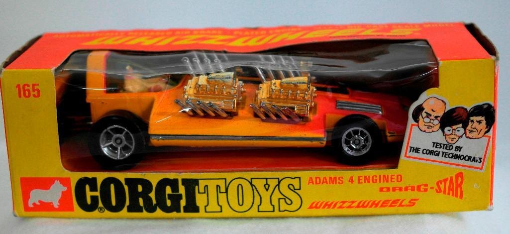 Corgi Toys – Dragster Adams 4 Engined Drag-Star N°165 – 1971 – 1/43 – Neuf