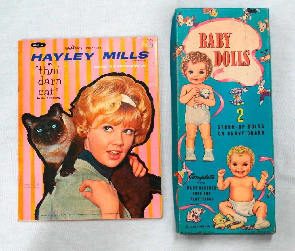 Two (2) Uncut Paper Doll Books (Hayley Mills' That Darn (1 of 7)