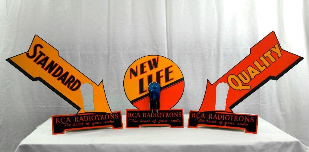 RCA Radiotrons 3-Piece Display (1 of 6)