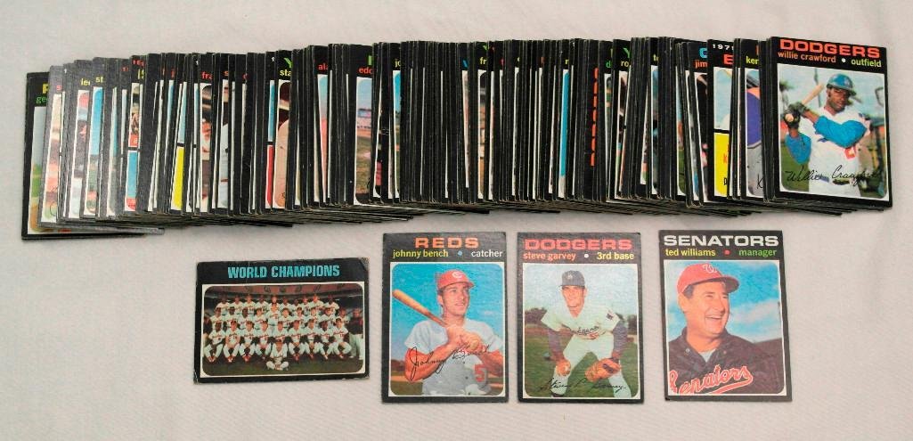 1971 Topps Baseball Cards Partial Set (Group #1) (1 of 2)