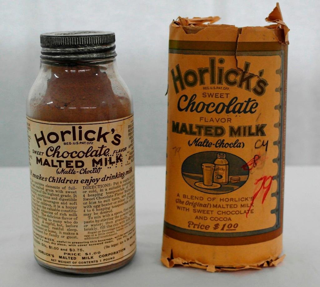 Full and Unopened Horlick's Malted Milk Jar With Sleeve (1 of 8)
