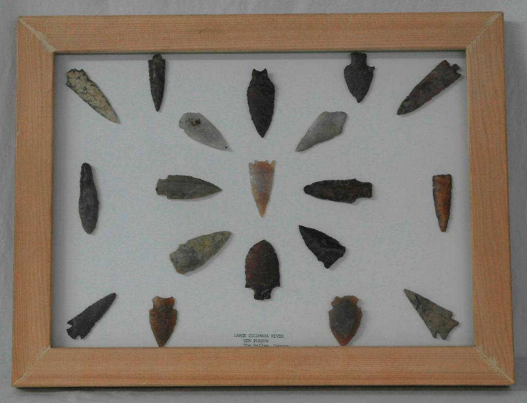 19 Large Columbia River Arrowheads (1 of 4)